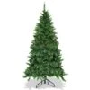 Costway 5ft Pre-lit PVC Artificial Half Christmas Tree 250 LED Lights