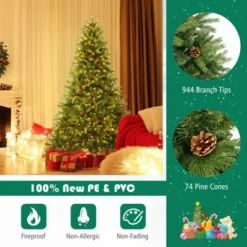 Costway 6 FT Pre-Lit Christmas Tree 3-Minute Quick Shape With Quick Power Connector Timer 17 Costway 6 FT Pre-Lit Christmas Tree 3-Minute Quick Shape With Quick Power Connector Timer -Costway GUEST 011e1919 9bdd 477d af83 7467de4cf808
