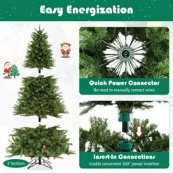 Costway 6 FT Pre-Lit Christmas Tree 3-Minute Quick Shape With Quick Power Connector Timer 15 Costway 6 FT Pre-Lit Christmas Tree 3-Minute Quick Shape With Quick Power Connector Timer -Costway GUEST 01fa4159 1db8 41f8 995c e4173e336909