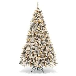 Costway Prelit 7.5ft Christmas Tree Flocked Xmas Snowy Tree 450 LED Lights 18 Costway Prelit 7.5ft Christmas Tree Flocked Xmas Snowy Tree 450 LED Lights -Costway GUEST 04bc266b 6570 46cb bc61 d6af3f603a66