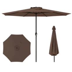 Costway 12 FT Patio Umbrella Outdoor Market Umbrella With Crank Handle 8 Sturdy Ribs Coffee/Beige/Red/Navy/Gray 26 Costway 12 FT Patio Umbrella Outdoor Market Umbrella With Crank Handle 8 Sturdy Ribs Coffee/Beige/Red/Navy/Gray -Costway GUEST 05247443 eca4 41ac b249 49a2f13f3647