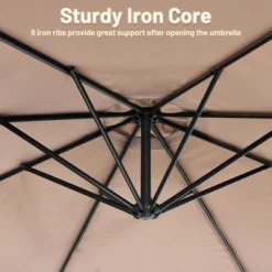 Costway 10 FT Patio Offset Umbrella W/8 Ribs Cross Base Tilt -Costway GUEST 059cd7a1 ef9a 45c6 83f1 959d1c62253e