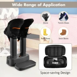 Costway 2-Shoe Electric Shoe Dryer Warmer Portable Adjustable Boots Socks Gray 19 Costway 2-Shoe Electric Shoe Dryer Warmer Portable Adjustable Boots Socks Gray -Costway GUEST 06370509 cf94 4ec1 85b5 c41e79c4c075