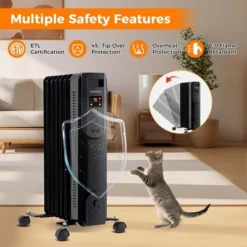 Costway Oil Radiant Heater With Adjustable Thermostat Remote Overheat & Tip-Over Protection 15 Costway Oil Radiant Heater With Adjustable Thermostat Remote Overheat & Tip-Over Protection -Costway GUEST 07378f2d 39a6 4c50 87b4 faafff52b925
