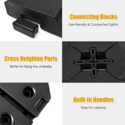 Costway 4PCS Patio Cantilever Offset Umbrella Weights Base Plate Set -Costway GUEST 0810ed7f 83a2 4f49 a9e7 570b7ddda2e6