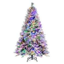 Costway 4.5 FT/6FT/7ft Pre-Lit Snow Flocked Christmas Tree Hinged Xmas Tree With8 Modes 160/240/320 Lights 24 Costway 4.5 FT/6FT/7ft Pre-Lit Snow Flocked Christmas Tree Hinged Xmas Tree With8 Modes 160/240/320 Lights -Costway GUEST 0847cfd7 fb5a 48ec aff6 0ae99290dad2