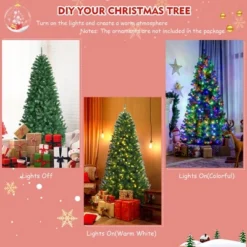 Costway 7ft Pre-lit Hinged Christmas Tree W/ Remote Control & 9 Lighting Modes -Costway GUEST 09b1dbd8 1786 45ed a950 97ab02e33bb0