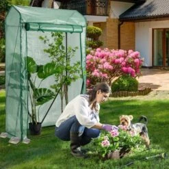 Costway 39'' X 20'' X 67'' Walk-in Garden Greenhouse Hot House Tomato Plant Warm House -Costway GUEST 0aa22169 6671 4f1a bfef 49fc81d1a350