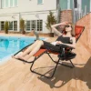 Costway Folding Zero Gravity Reclining Lounge Chairs Beach Patio With Utility Tray Orange 2 Costway Folding Zero Gravity Reclining Lounge Chairs Beach Patio With Utility Tray Orange -Costway GUEST 0b57b00e 4f8b 4521 8283 9b55a2f66ba2