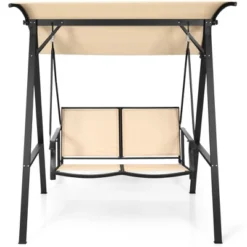 Costway Outdoor 2-Seat Swing Loveseat Canopy Hanging Swing -Costway GUEST 0d2d43bc 467d 458b 917e 1507a880d706