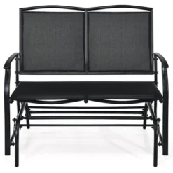 Costway Patio Glider Rocking Bench Double 2 Person Chair Loveseat Garden GreyBlack -Costway GUEST 0d8a22cc 5f2b 43cf b34a f510bf7a7084