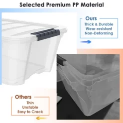 Costway 12 Pack Latch Stack Storage Box Tubs Bins Latches Handles -Costway GUEST 0dc11d1e 861f 4e1b a1f4 716cfc4bcd23