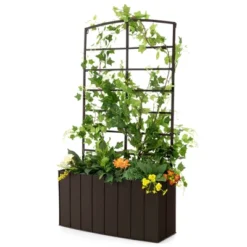Costway Outdoor Metal Raised Garden Bed Planter Box Container For Flower Climbing Plants -Costway GUEST 0ecabff6 f225 40a2 96ed f919fc8dfe14