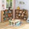 Costway 10-Cube Bookcase 41" Wooden Toy Storage Organizer For Kids Bookshelf White/Natural 1 Costway 10-Cube Bookcase 41" Wooden Toy Storage Organizer For Kids Bookshelf White/Natural -Costway GUEST 10af389e 694b 46ff b58d be38bd882abe