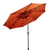 Costway 10FT Patio Solar Umbrella LED Patio Market Steel Tilt W/Crank Outdoor OrangeBlue New -Costway GUEST 11ec5a62 809c 4994 bd28 1df97f9a20c5