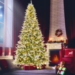 Costway 6/7.5/9 FT Artificial Christmas Tree Hinged Xmas Tree With 765/1135/1871 Branch Tips 280/470/690 Lights -Costway GUEST 11fee8ac 1931 4e63 9c1d b4823c2ae6f1