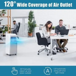 Costway 8000 BTU ASHRAE Portable Air Conditioner & Dehumidifier Function Remote W/ Window Kit -Costway GUEST 12190d99 9bd2 4491 9468 956af2055848