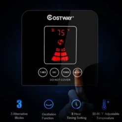 Costway 1500W Portable Oscillating Ceramic Tower Heater W/ Timer Remote Control Room Use -Costway GUEST 12c34602 fbce 4713 9bb6 96bbecaec5b1