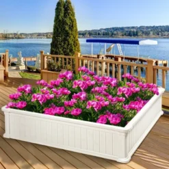 Costway 2 Pcs 48.5'' Raised Garden Bed Square Plant Box Planter Flower Vegetable White 19 Costway 2 Pcs 48.5'' Raised Garden Bed Square Plant Box Planter Flower Vegetable White -Costway GUEST 1329e047 680c 4ed6 8773 7bcec69a8a97