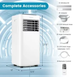 Costway 6000BTU (10000 BTU ASHRAE) Portable Air Conditioner3-in-1 AC Unit With Cool Fan Dehum Sleep Mode -Costway GUEST 133ab203 3271 4acf 9d6c 1163fbca73bd