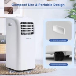 Costway 5000 BTU (8000 BTU ASHRAE) Portable Air Conditioner With Remote Control Cooling Fan Dehumidifier -Costway GUEST 134c9536 f5cd 4bf1 a0a1 4373b01756b3