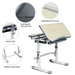 Costway Children Desk Chair Set Adjustable Study Table Drawer -Costway GUEST 14db4a73 5170 41d2 b585 041cfd85daf7