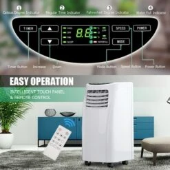 Costway 5500 BTU (8000BTU ASHRAE) Portable Air Conditioner & Dehumidifier Function Remote -Costway GUEST 15555043 7476 47e5 a591 8d398e8f3b0b