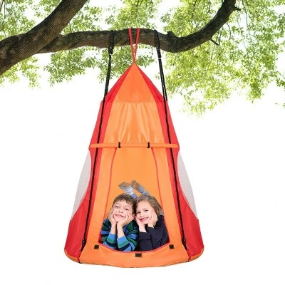 Costway 40'' Kids Hanging Chair Swing Tent Set Hammock Nest Pod Seat 14 Costway 40'' Kids Hanging Chair Swing Tent Set Hammock Nest Pod Seat - Image 12