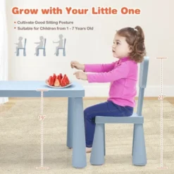 Costway Kids Table & 2 Chairs Set Toddler Activity Play Dining Study Desk Baby Gift -Costway GUEST 17b1e670 de28 4d30 8bc7 996c5c4189b4