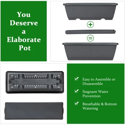 Costway Set Of 2 4 FT Vertical Raised Garden Bed 5-Tier Planter Box For Patio Balcony 8 Costway Set Of 2 4 FT Vertical Raised Garden Bed 5-Tier Planter Box For Patio Balcony - Image 6