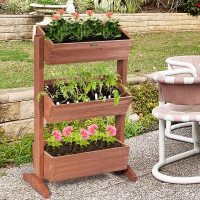3-Tier Raised Garden Bed Vertical Freestanding Elevated Planter Patio Balcony 9 3-Tier Raised Garden Bed Vertical Freestanding Elevated Planter Patio Balcony - Image 7