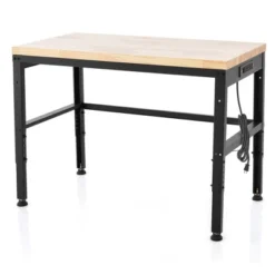 Costway 48" Adjustable Work Bench Heavy-Duty Steel Frame Worktable With Power Outlets -Costway GUEST 1b9c5542 d4e3 4a89 b718 49106acb2b6c