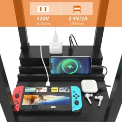 Costway Modern Standing Shelf Floor Lamp W/ 1 Power Outlet & 2 USB Ports For Living Room 16 Costway Modern Standing Shelf Floor Lamp W/ 1 Power Outlet & 2 USB Ports For Living Room -Costway GUEST 1bafb02a 22ac 4111 ab81 e0e8479e234f