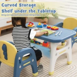 Costway Kids Table And 2 Chairs Set Activity Art Desk With Storage Shelf & Building Blocks -Costway GUEST 1c5f3dd3 9ca1 4bcb 9061 47b8c85c6cbf