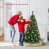 Costway 5/6/7/8 FT Artificial Christmas Tree Unlit Christmas Tree With 350/650/950/1138 Branch Tips Foldable Metal Stand -Costway GUEST 1c810017 91ae 43d0 b5af bd3228f1bf78