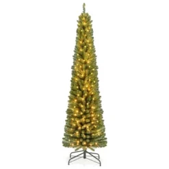 Costway 5/6/7/8 FT Pencil Christmas Tree With 295/392/523/671 Memory Wire Branch Tips 110/140/190/250 LED Lights For Home 26 Costway 5/6/7/8 FT Pencil Christmas Tree With 295/392/523/671 Memory Wire Branch Tips 110/140/190/250 LED Lights For Home -Costway GUEST 1d98180c e037 4622 9024 98fbe6fdf1b0
