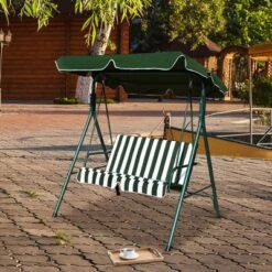 Costway Loveseat Patio Canopy Swing Glider Hammock Cushioned Steel Frame Outdoor Green 10 Costway Loveseat Patio Canopy Swing Glider Hammock Cushioned Steel Frame Outdoor Green -Costway GUEST 1e08a6d6 3305 40b2 ba7e c3e38c58c045