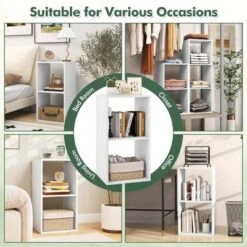 Costway 2/3-Cube Bookcase Open Back Bookshelf With Anti-tip Kit Modern Style Organizer -Costway GUEST 1fc89dba 0861 41fd a477 175b2e9d32a5