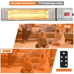 Costway 1500W Infrared Patio Heater W/ Remote Control & 24H Timer For Indoor Outdoor 13 Costway 1500W Infrared Patio Heater W/ Remote Control & 24H Timer For Indoor Outdoor -Costway GUEST 1fe290d9 87c3 4a9f a529 afb8450b6e88