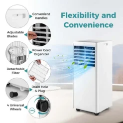 Costway 5000 BTU (8000 BTU ASHRAE) Portable Air Conditioner With Dehumidifier And Fan Sleep Mode And 24H Timer -Costway GUEST 206b6180 7292 487c 8b41 c61df3922fa8