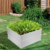 Costway 4 Pcs 48.5'' Raised Garden Bed Square Plant Box Planter Flower Vegetable White 2 Costway 4 Pcs 48.5'' Raised Garden Bed Square Plant Box Planter Flower Vegetable White -Costway GUEST 2159b620 366c 46c8 92e6 ee3b13da729e
