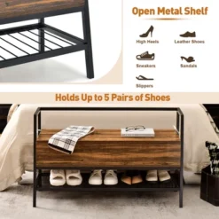 Costway Industrial Shoe Bench Rack Organizer WithPremium Gas Lift & Hidden Storage Box 16 Costway Industrial Shoe Bench Rack Organizer WithPremium Gas Lift & Hidden Storage Box -Costway GUEST 21a5e0a3 78f8 4529 974b 506e57c0e6f4