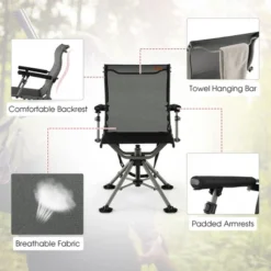 Costway 360 Degree Silent Swivel Hunting Chair W/ All-terrain Feet Pads Support 400 LBS 17 Costway 360 Degree Silent Swivel Hunting Chair W/ All-terrain Feet Pads Support 400 LBS -Costway GUEST 2441128e e7c9 400f 9f2b 036494cabf0b