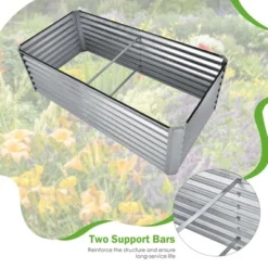 Costway Raised Garden Bed Large Metal Planter Box Kit For Vegetable Herb 6' X 3' X 2' -Costway GUEST 2470048f ed4e 46bd 87f3 70711b87098e