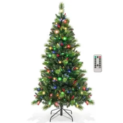 Costway 6FT/7FT/8FT Pre-Lit Artificial Christmas Tree 9 Lighting Modes With 300/400/500 LED Lights & Timer -Costway GUEST 2638a374 8da2 411e 88a5 4cc8a8732ba6