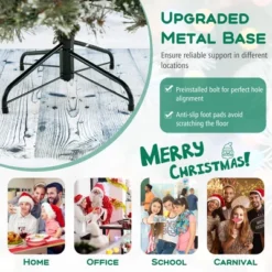 Costway 6/7.5/9 FT Artificial Christmas Tree With 360° Quick Power Connector 598/1086/1714 Pine Needles -Costway GUEST 2680235a 542a 4e9e 9fd5 725cd808e84f