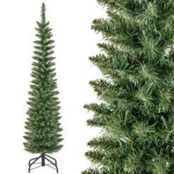 Costway 5/6/7/99 FT Pre-Lit Pencil Christmas Tree With 400 LED Lights & 699 Branch Tips Party -Costway GUEST 26e48449 e0b0 4631 9182 5db62e5f68ff