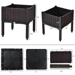 Costway Elevated Plastic Raised Garden Bed Planter Kit For Flower Vegetable Grow 2 Set 19 Costway Elevated Plastic Raised Garden Bed Planter Kit For Flower Vegetable Grow 2 Set -Costway GUEST 272a78ec e5a2 474a b7e1 1d9b47f0bce2