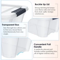 Costway 12 Pack Latch Stack Storage Box Tubs Bins Latches Handles -Costway GUEST 2737252c c67c 4f36 a719 8357374d98c7