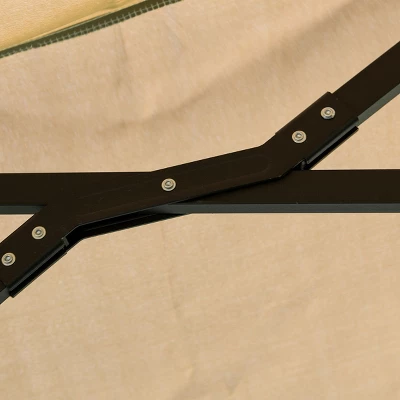 Costway 15' Market Outdoor Umbrella Double-Sided Twin Patio Umbrella With Crank Beige 9 Costway 15' Market Outdoor Umbrella Double-Sided Twin Patio Umbrella With Crank Beige - Image 7